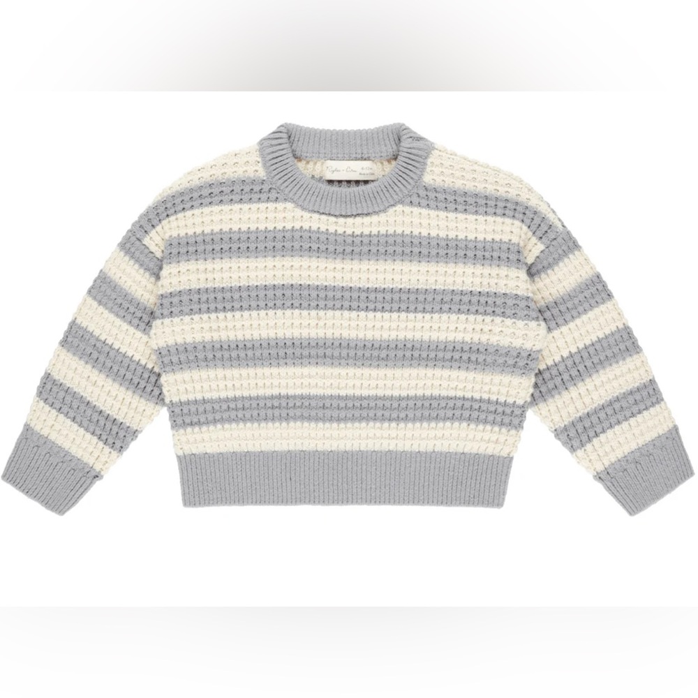 Rylee + Cru Aspen Dusty Blur Striped Sweater